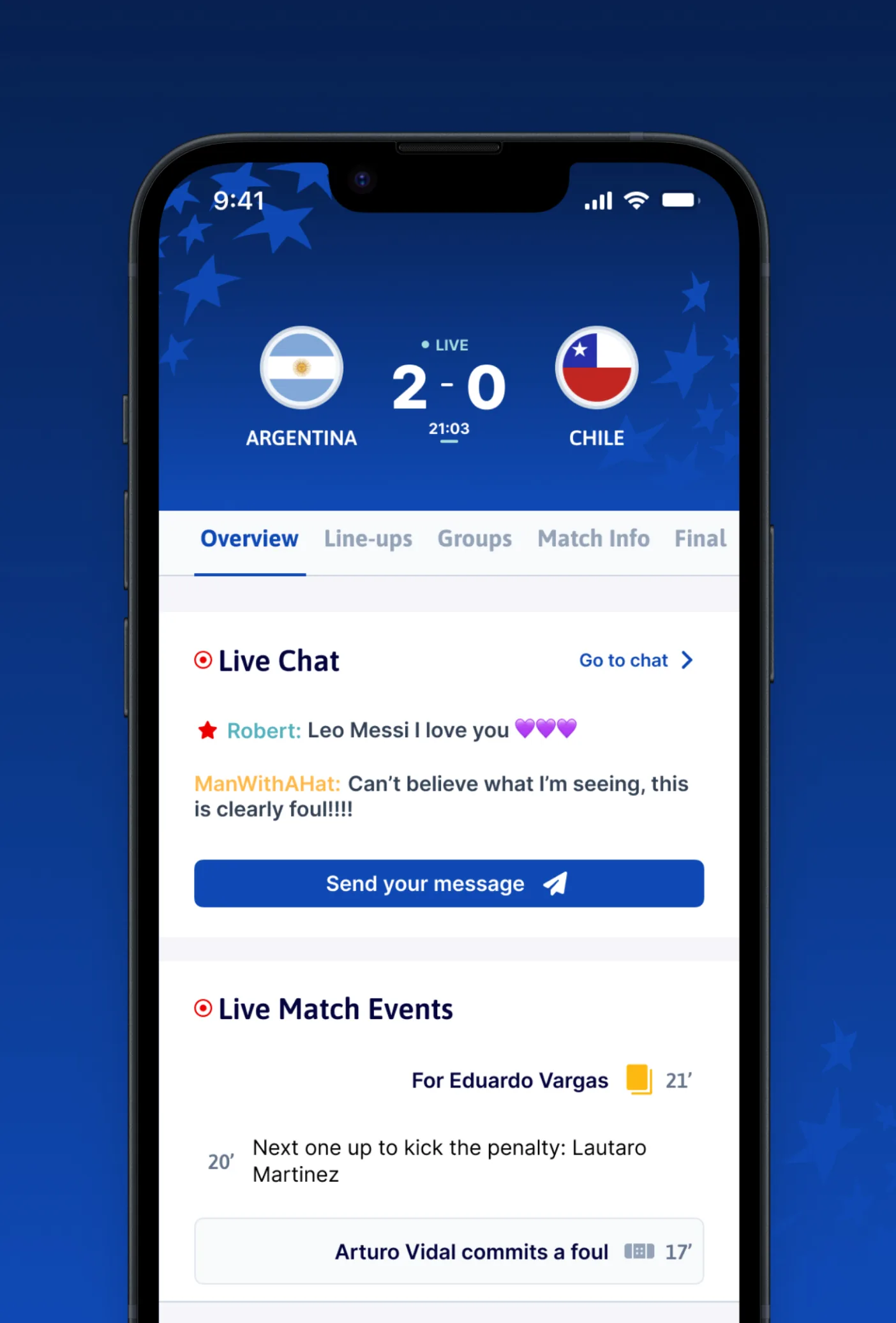 Match timeline
